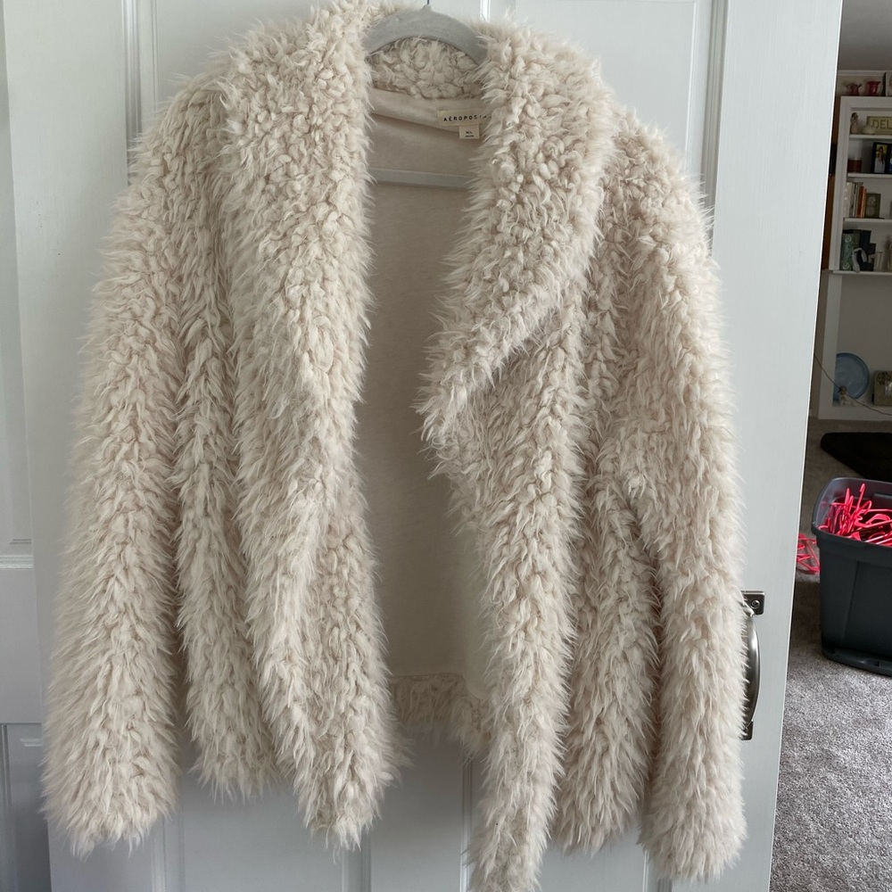 Aeropostale Fur Cardigan M/L